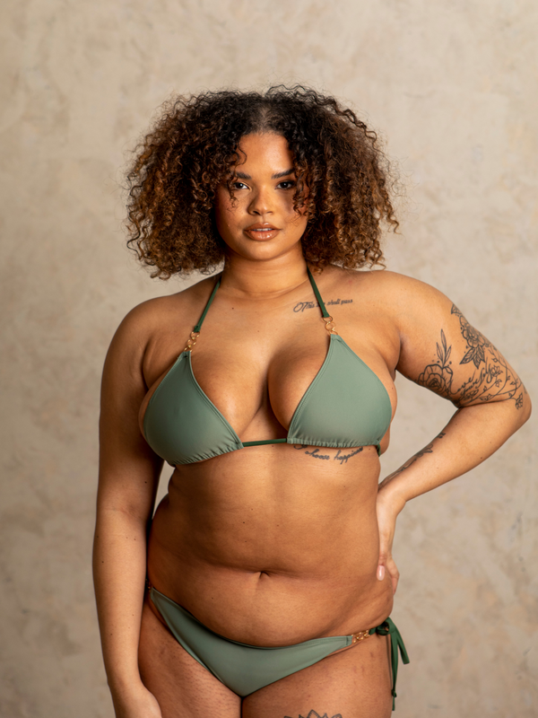 SWIM SOCIETY | INES KHAKI VITA BIKINI | SUSTAINABLE SWIMWEAR | IMAGE 1